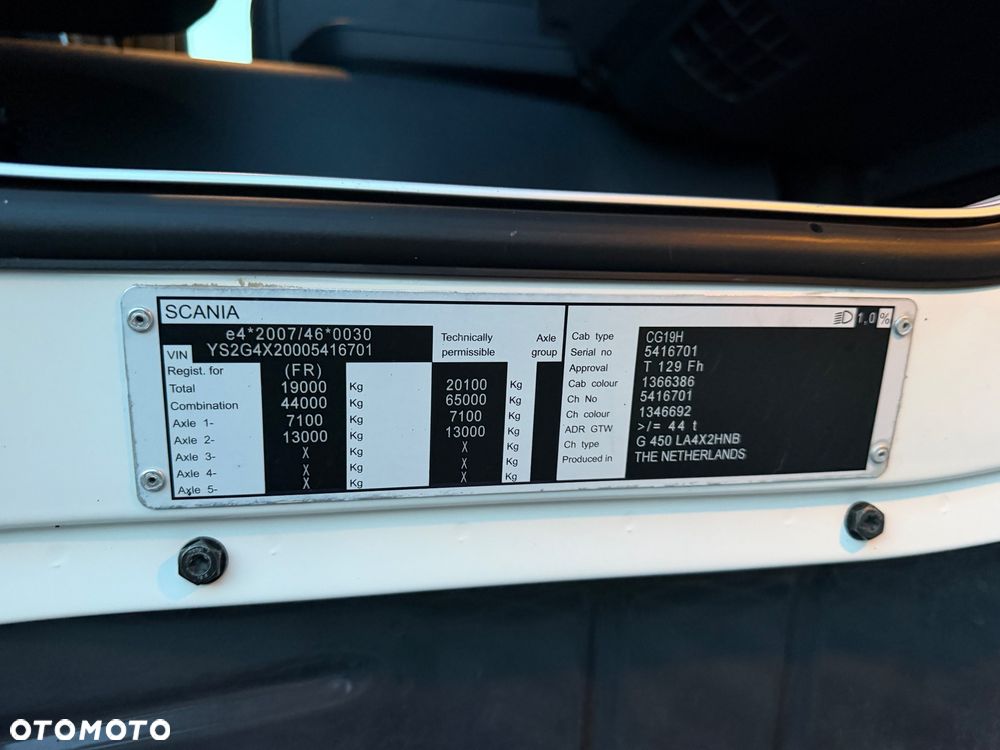 Scania G 450/Euro 6/ADR/Bez Egr/serwis Scania/PTO/Alcoa/ - 37