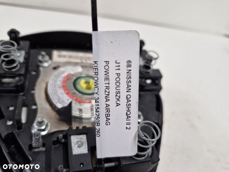 NISSAN QASHQAI II 2 J11 PODUSZKA POWIETRZNA AIRBAG KIEROWCY 34154250B - 8
