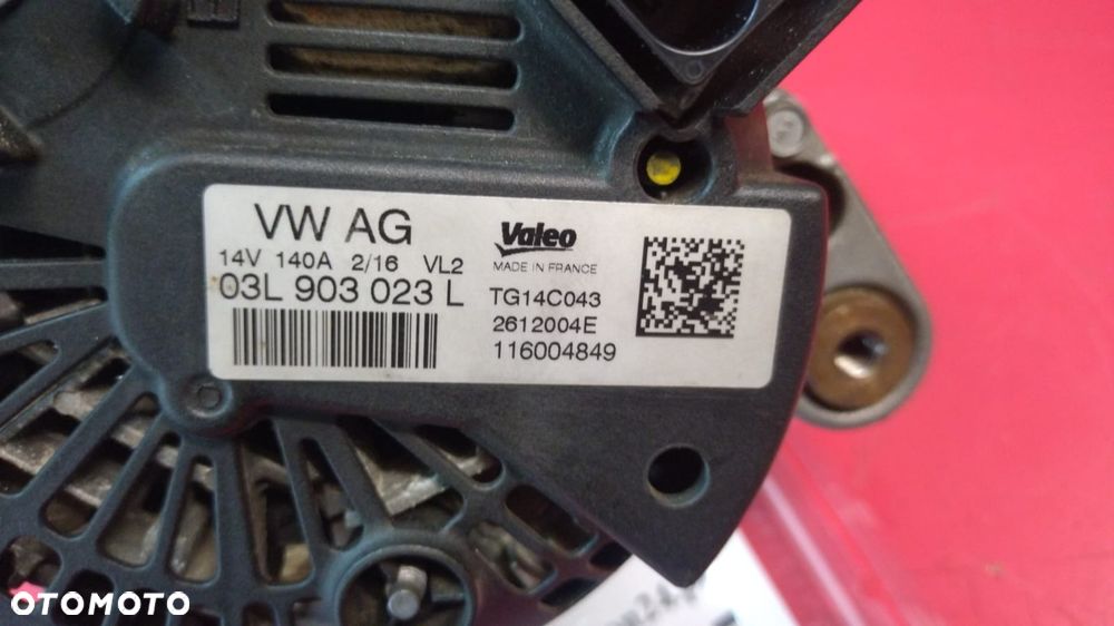 ALTERNATOR SEAT IBIZA AUDI VW POLO SKODA FABIA 03L903023L NO 126/005 - 2