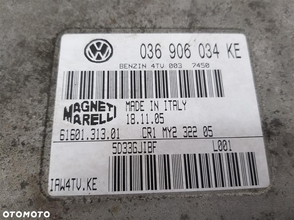 Komputer sterownik silnika SKODA FABIA I 1.4B 73KM 1999-2008R - 2