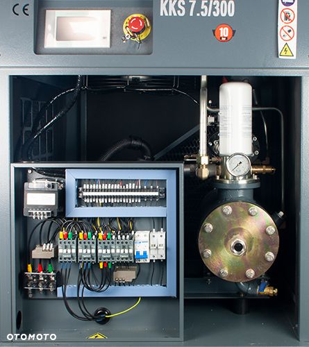 Kompresor Śrubowy 5,5kw zbiornik 300l wydajność 800L/min Kupczyk - 9