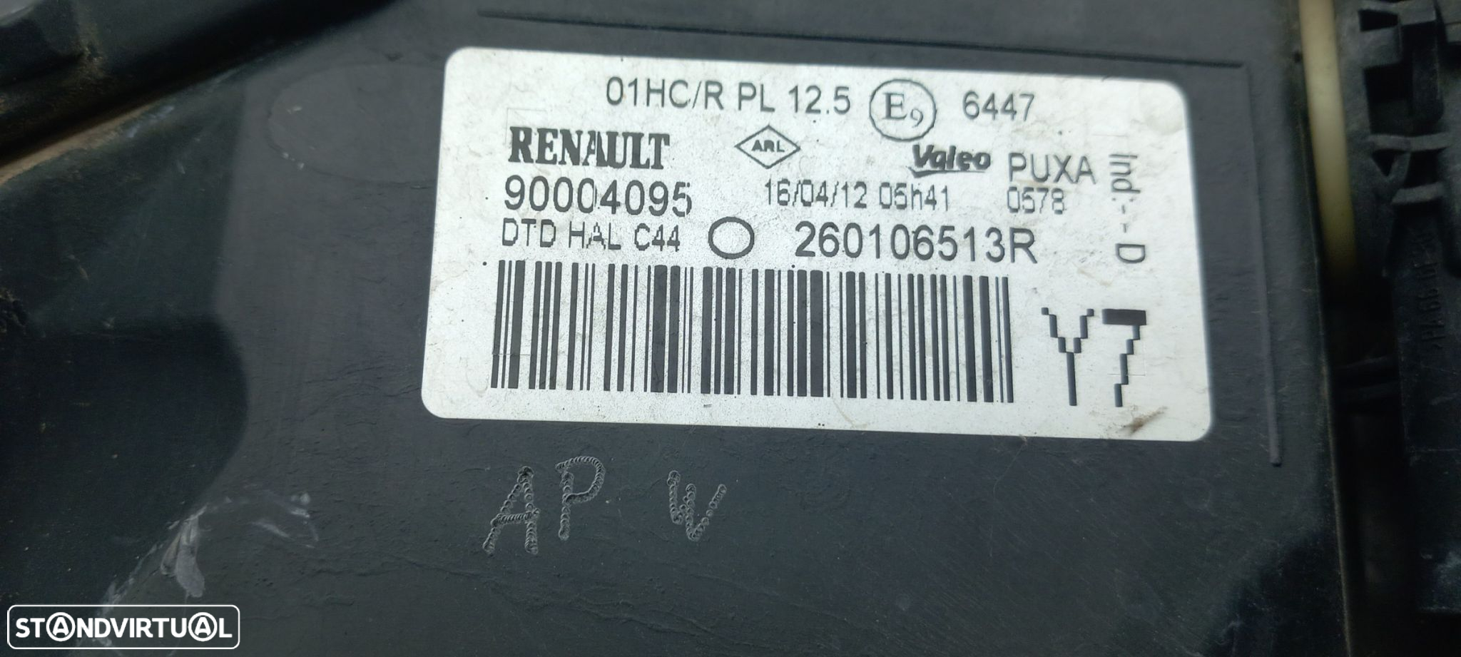 Ótica / farol direita RENAULT Twingo II (CN0_) - 5