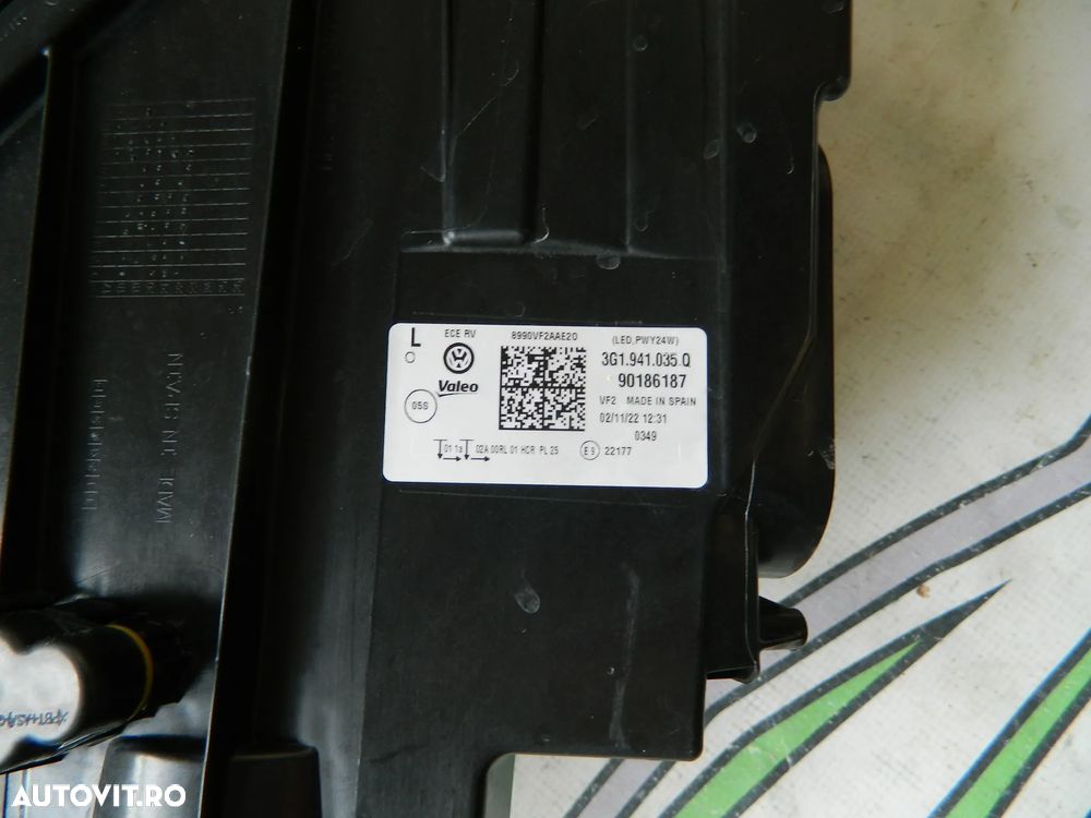 Far stanga Full Led Vw Passat B8 facelift 2020-2023 cod 3G1941035 Q - 5