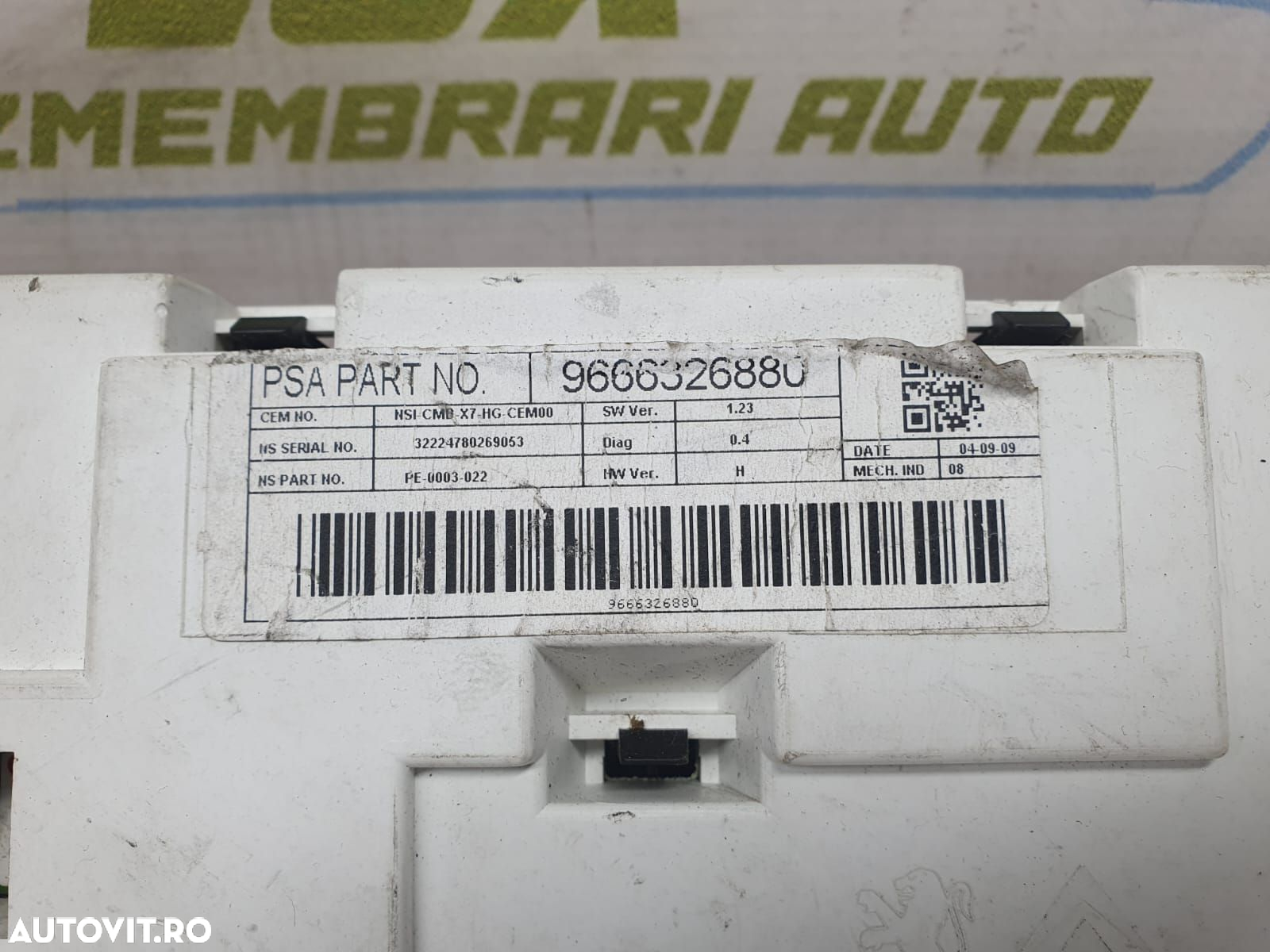 Ceasuri bord 9666326880 Citroen C5 2 [2008 - 2017] - 7