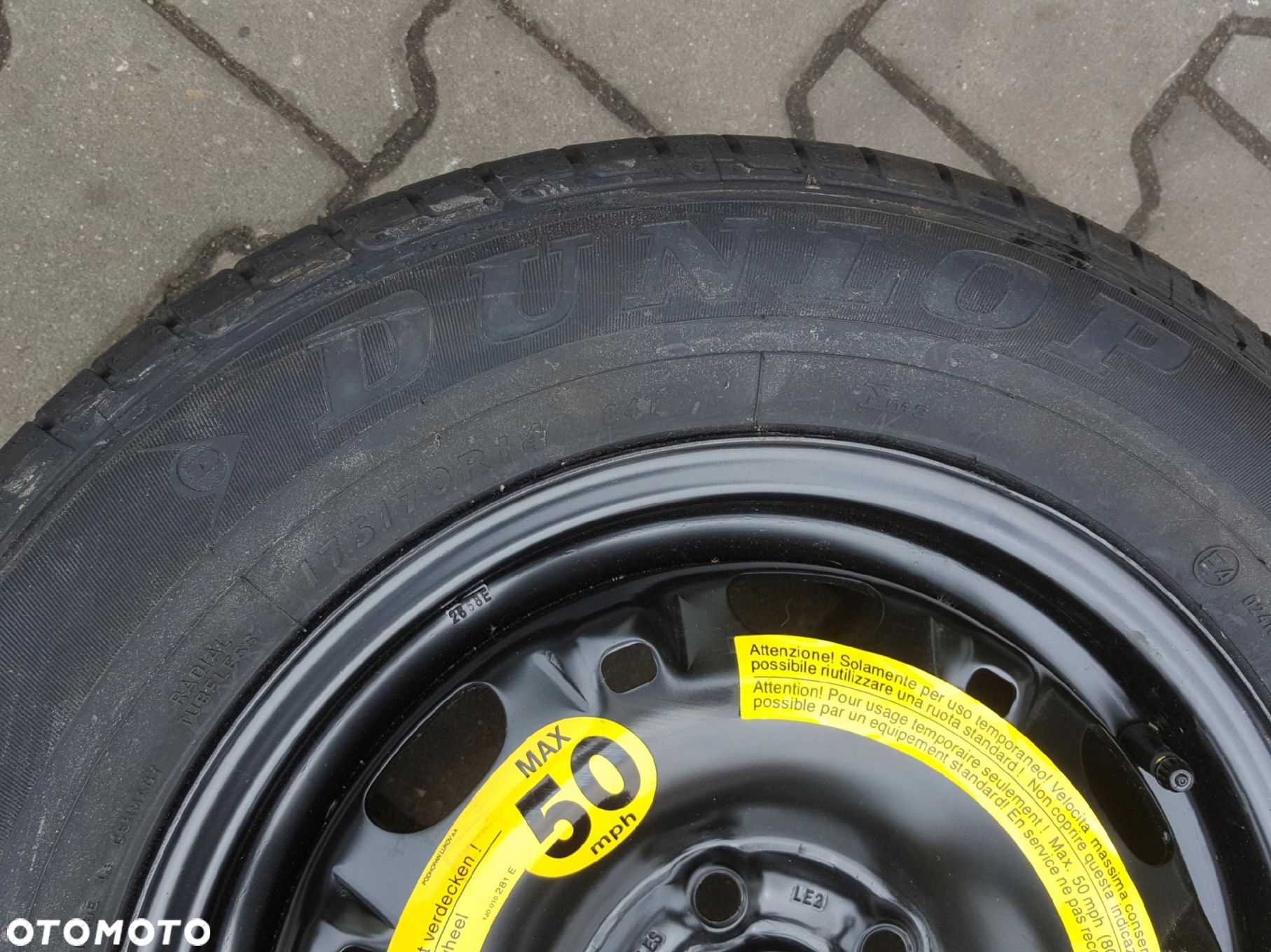 SEAT IBIZA IV 08r- VW POLO 6R FABIA II KOŁO ZAPASOWE 14 5X100 LEWAREK - 5