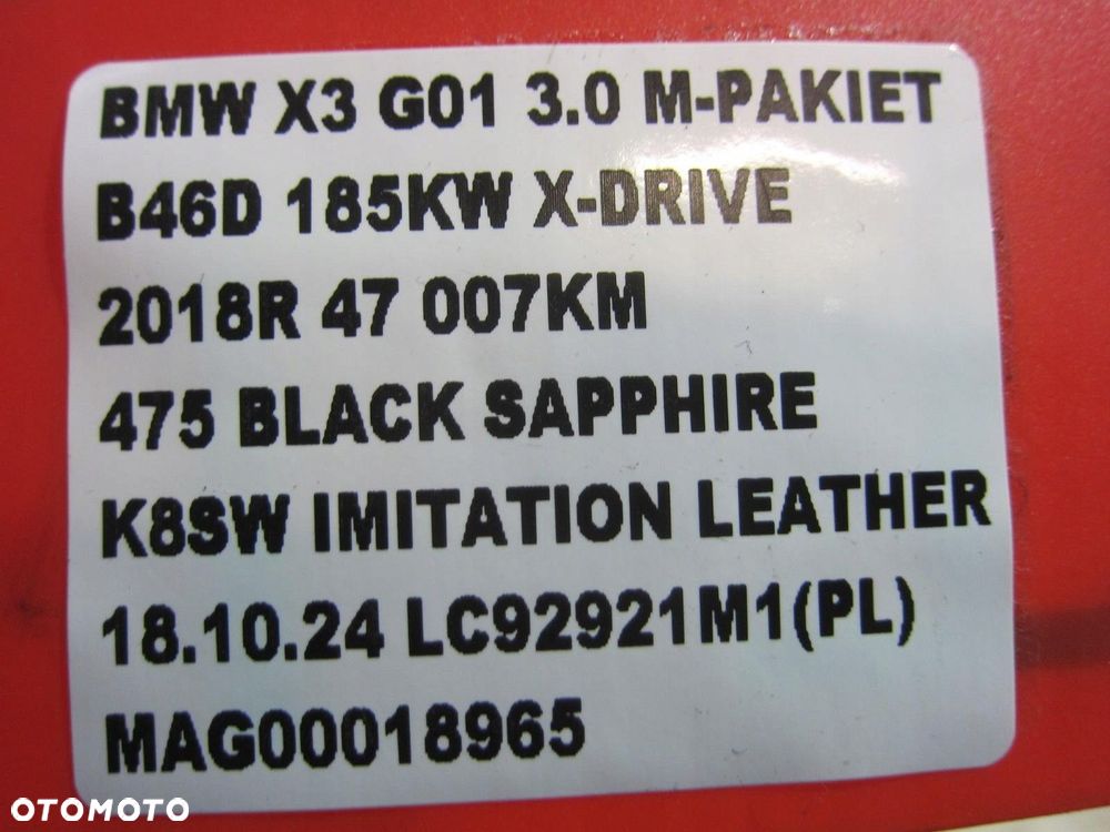 BMW X3 G01 ZWROTNICA TYLNA LEWA TYŁ 6871027 WAHACZE KOMPLET 33306871027 - 12