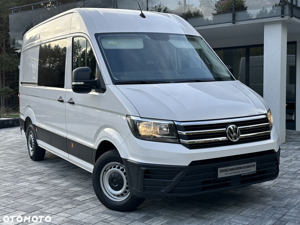 Volkswagen Crafter Brygada 6osób / Średniak L3 / Salon PL / Serwis Tylko w ASO VW / Pełna historia pojazdu / W oryginalym stanie / Fabryczna Zabudowa / FV23% - 2