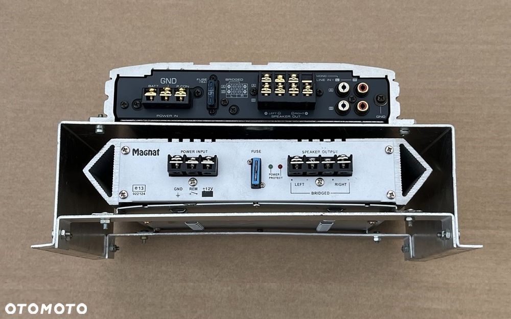 WZMACNIACZ SAMOCHODOWY KENWOOD KAC 644 MAGNAT THE ROCK 400 KABLE KOMPLET OKABLOWANIE - 7