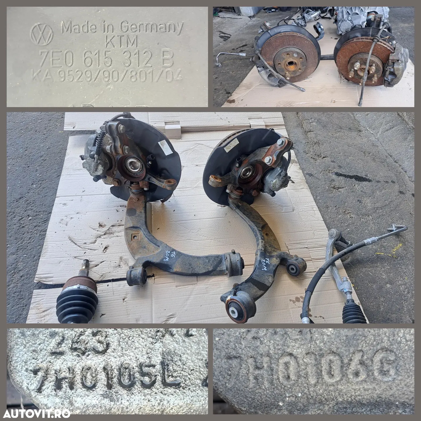 VW T6 2.0 tdi 2019 cutie de viteze manuala 5+1 planetara stg dr fata kit ambreiaj LUK placa disc rulment volanta amortizor arc - 6