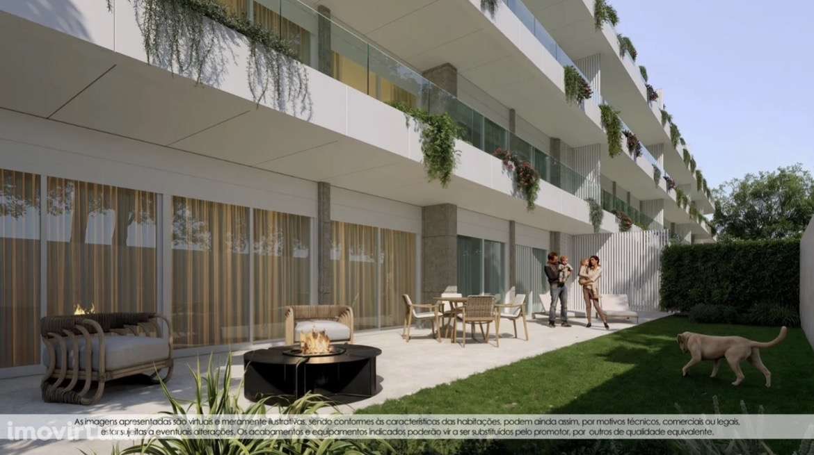 T1 - Canidelo perto das praias, 2 andar c/varanda 11m2 a Poente - Grande imagem: 2/10