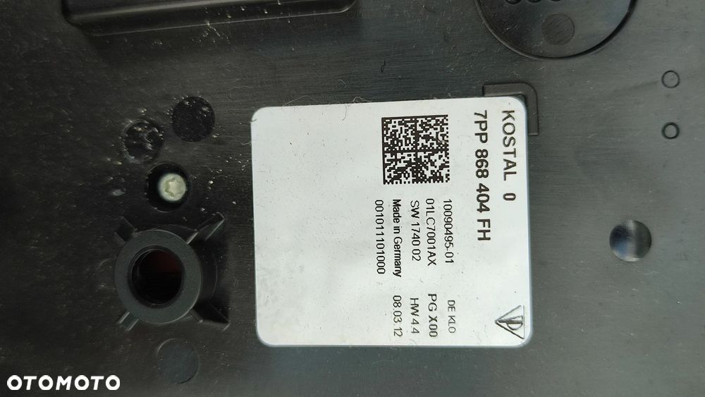 PORSCHE CAYENNE II 10-17R PODSUFITKA CZARNA KOMPLET OSLONY SLUPKOW RACZKI LUSTERKO SLONECZKA PANEL OSWIETLENIE 7PP868404FH 7P5867501 - 15