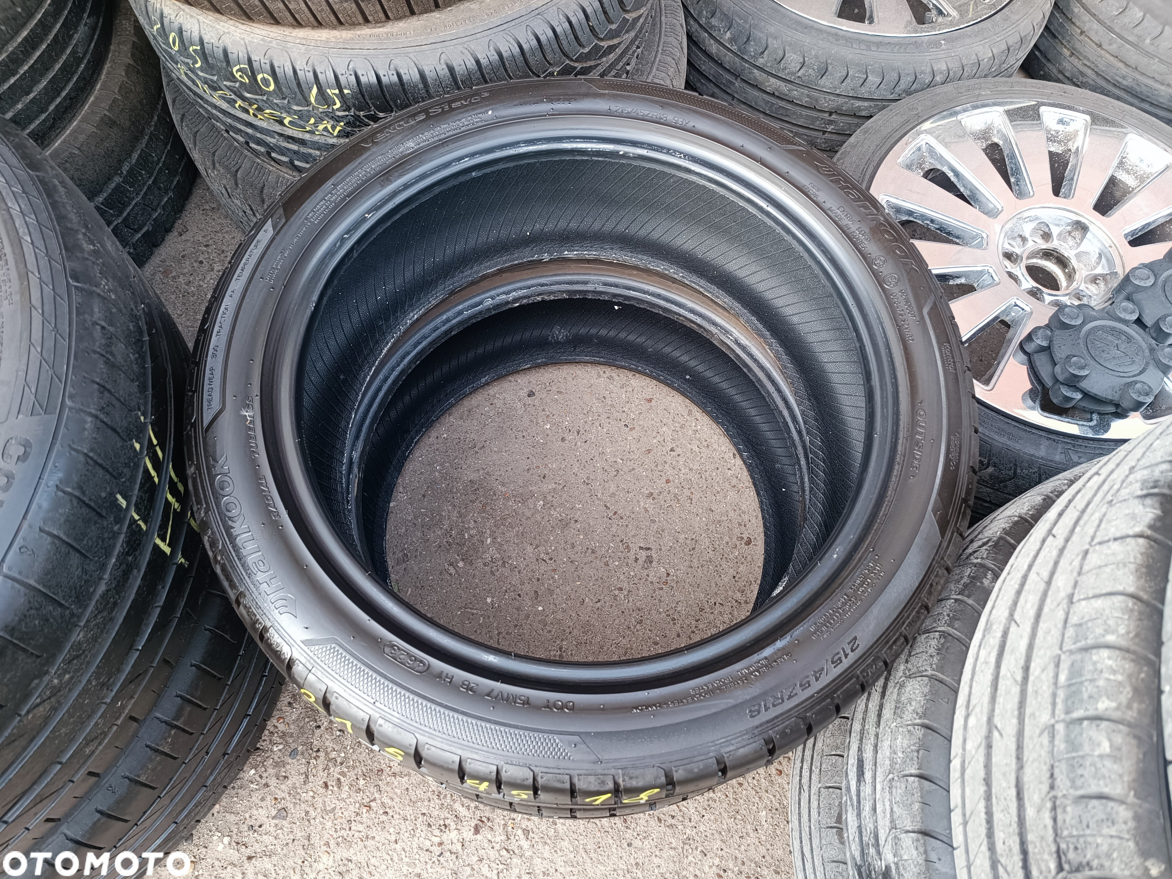 215/45R18 ZR18 93Y XL Opony Letnie Lato Hankook Ventus S1 Evo 3 7,5mm jak Nowe Legnica 23r. ALU-RAD 215/45 - 8