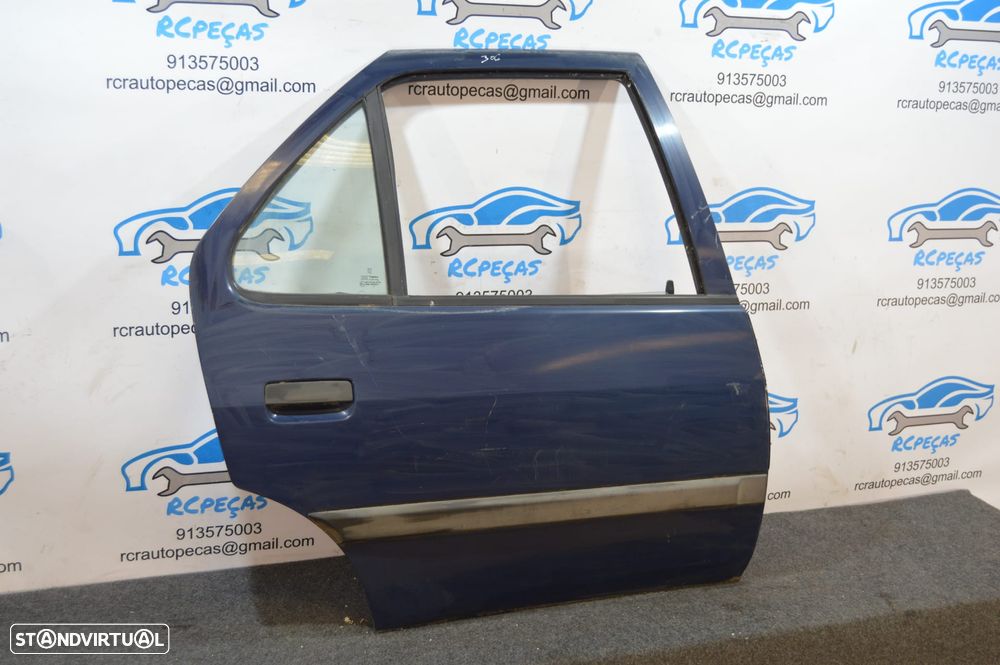 PORTA TRASEIRA TRÁS DIREITA PEUGEOT 306 7B N3 N5 FECHO ELEVADOR MOTOR PUXADOR VIDRO - 2