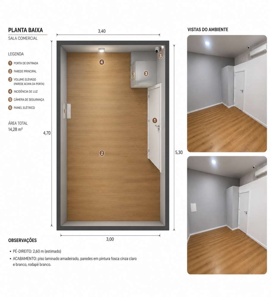Escritório de 13m² com montra e ar condicionado em Arroios - Grande imagem: 2/2
