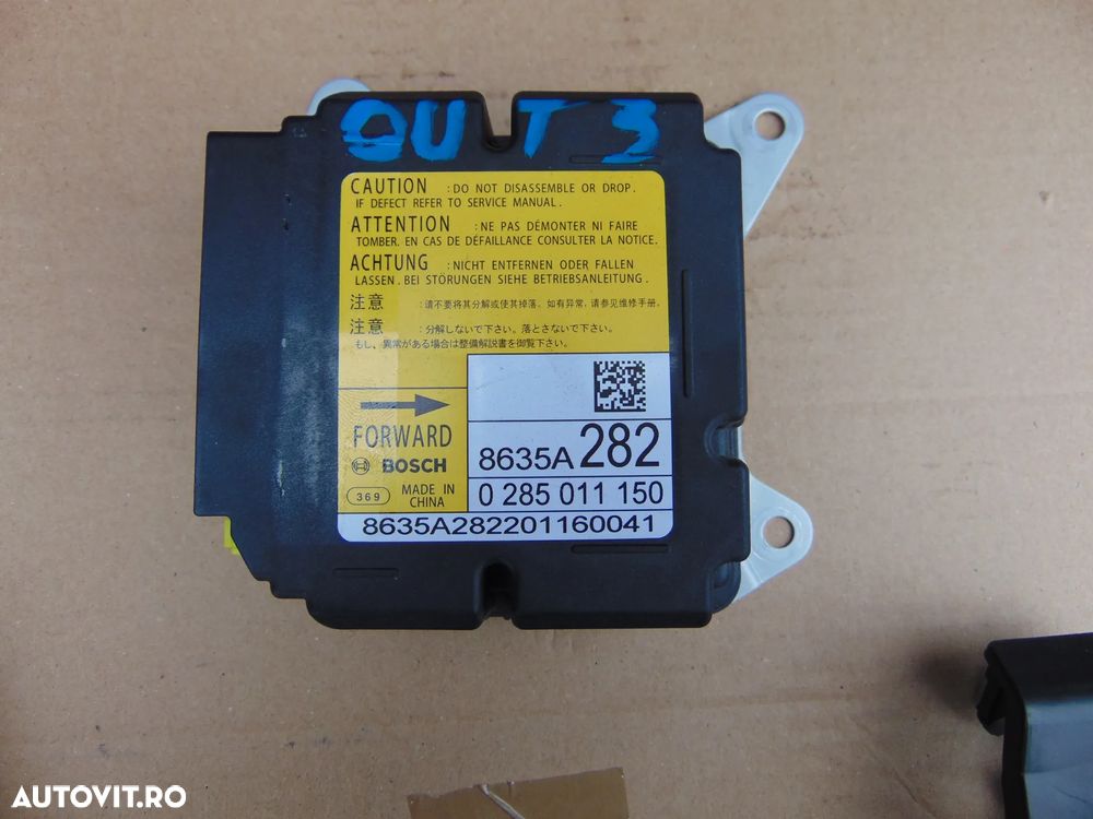 Plansa bord Mitsubishi Outlander 2013-2023 kit airbag-uri sofer pasager genunchi centuri stanga dreapta modul - 12