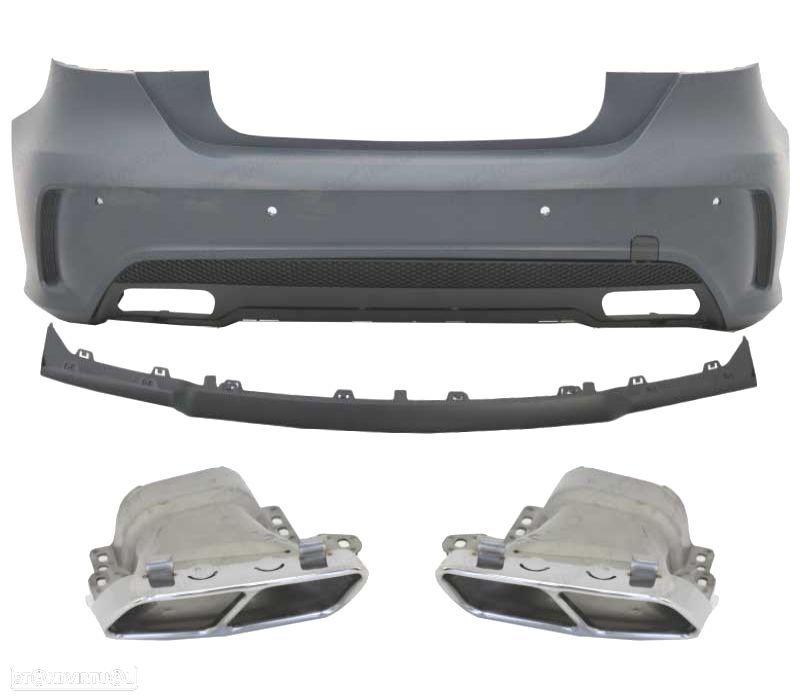 PARA-CHOQUES TRASEIRO PARA MERCEDES W176 LOOK AMG A45 12-15 - 3