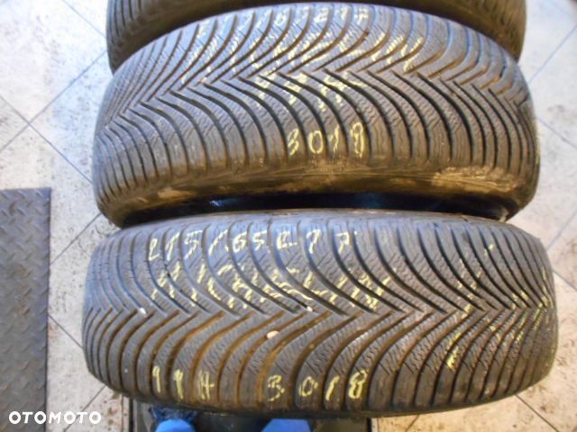 Opony 215/65r17 michelin alpin 5 7,6mm zima komplet - 2