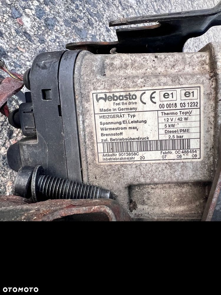 Ogrzewanie postojowe Webasto VW 1K0 815 065AF Części Volkwagen - 2