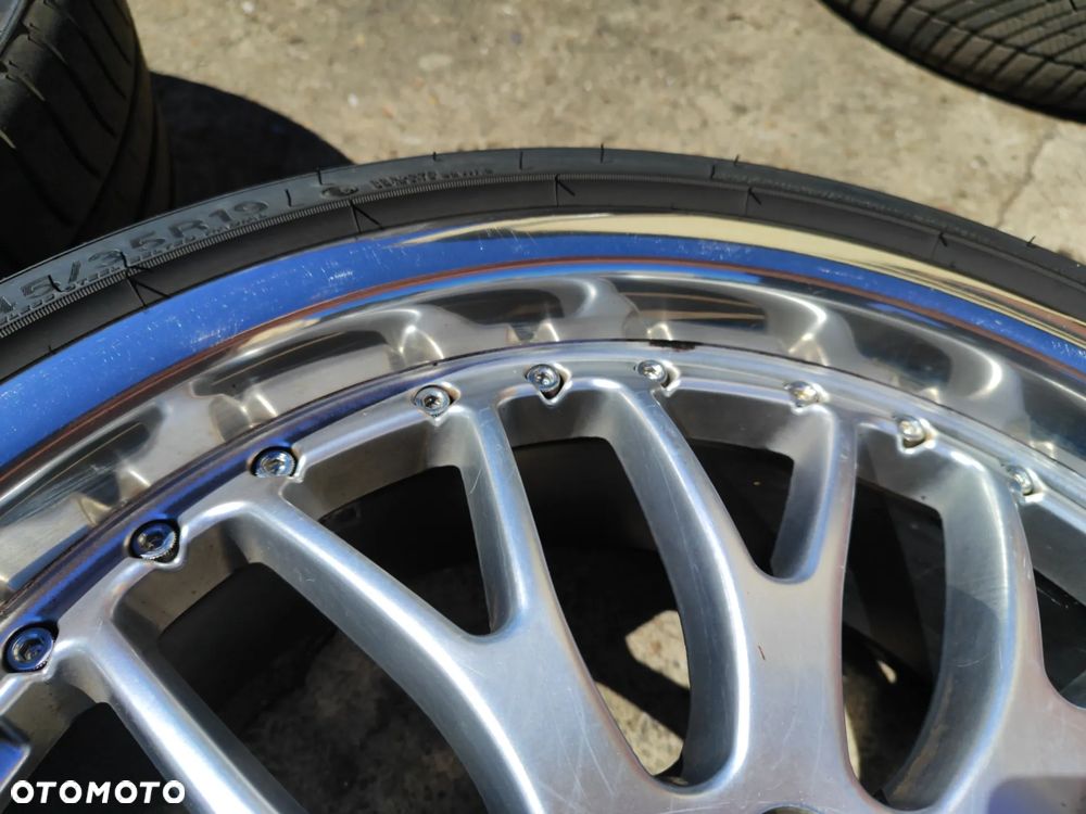 Alufelgi 19" Larzon Panamera 5x112 dwie szerokości 8.5" 9.5" chromowany rant Audi BMW Mercedes Volkswagen Skoda Seat 245/35/19 275/30/19 - 9