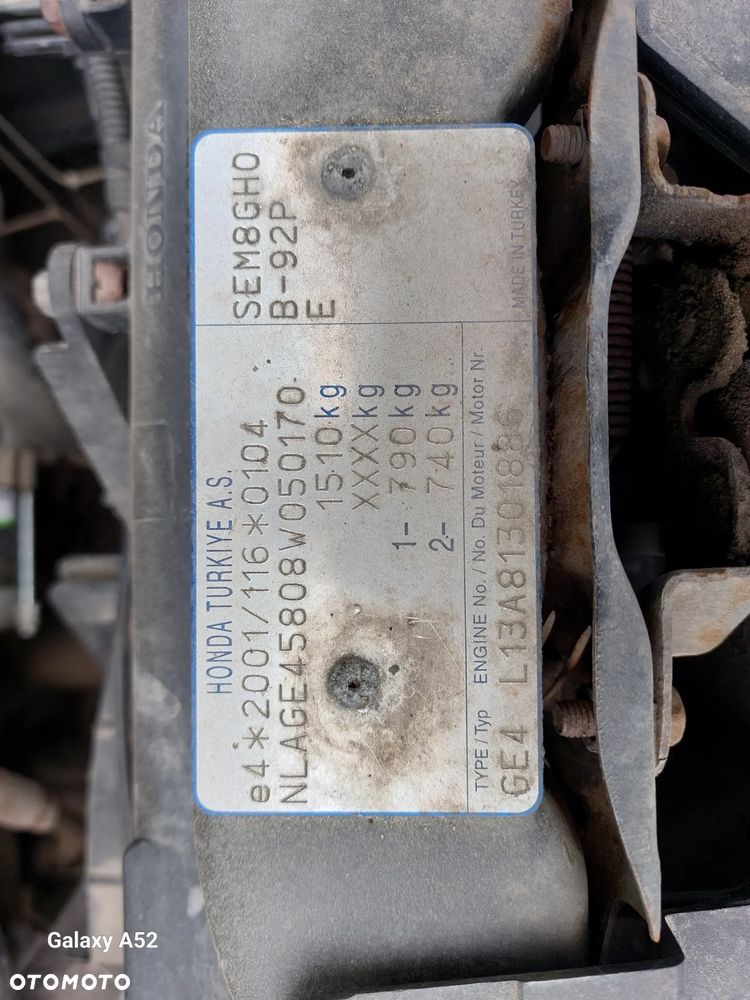 Zderzak HONDA CITY 1,4B 08R. maska,lampy,drzwi,klapa...... - 11
