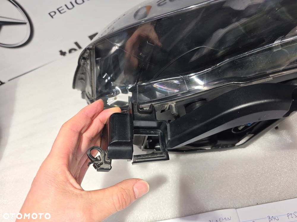 BMW E60 / E61 07- LIFT PRAWY BI-XENON NIESKRĘTNY BLACK PRAWA LAMPA PRZEDNIA PRZÓD , NR 7177740 / 7177740-06 / A8717774006 , NR AUKCJI LPP189 - 22