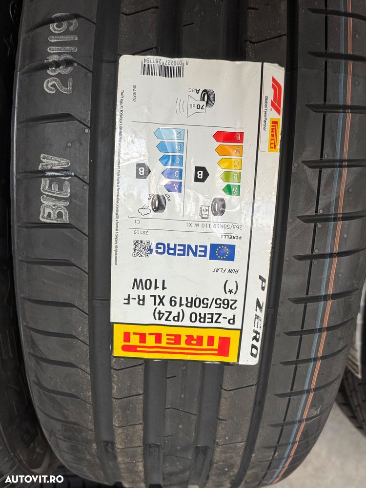 Vând 2 anvelope 265/50/19 Pirelli de vară cu runflat noi - 2