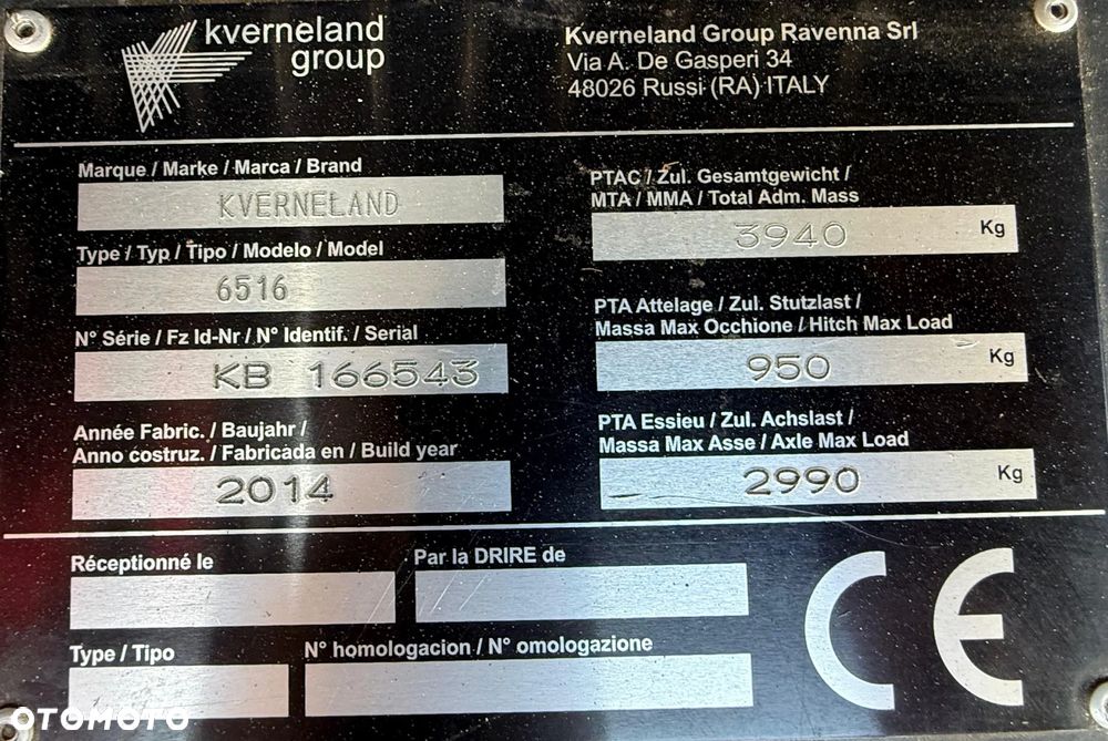 Kverneland 6516 SC14 N - 12