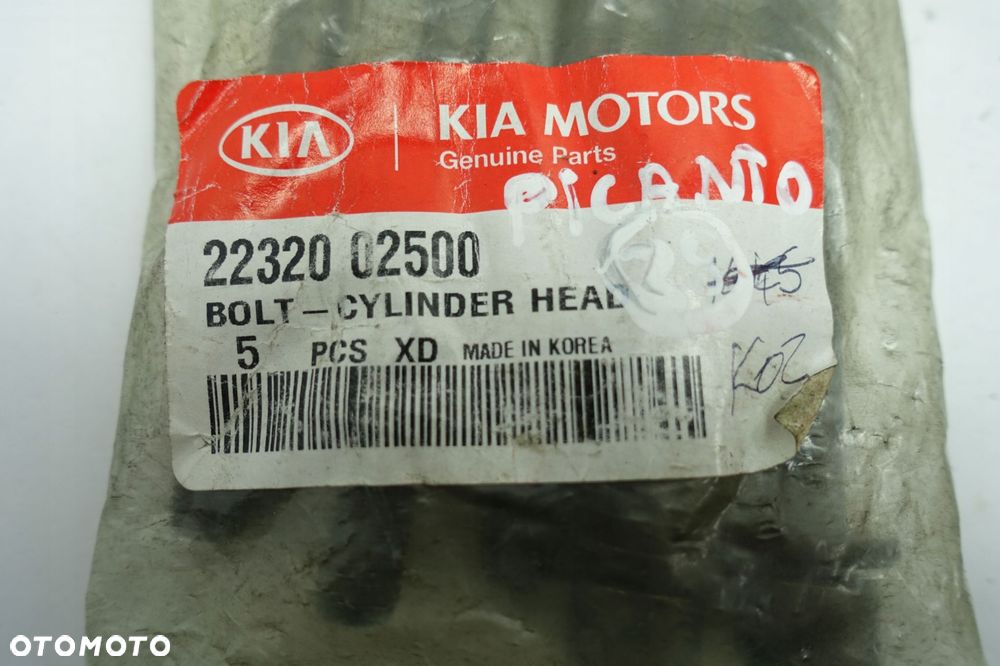 Kia Picanto 1.0 1.1 12V ŚRUBY GŁOWICY 22320-02500 - 2