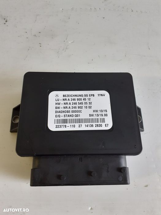 Modul Calculator Frâna De Mână Mercedes Gla Cla X156 W117 W176 W246 - 1