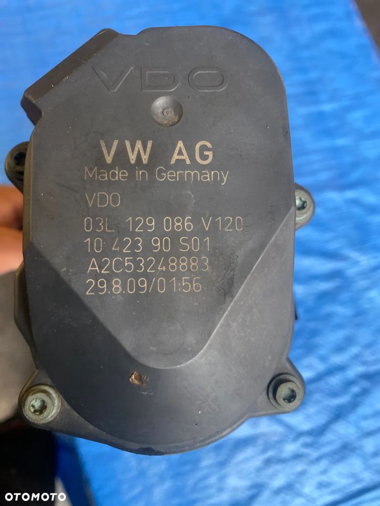 VW PASSAT B6 GOLF SKODA AUDI 2.0 TDI KOLEKTOR SSĄCY KLAPY NASTAWNIK 03L129086 V120 - 3