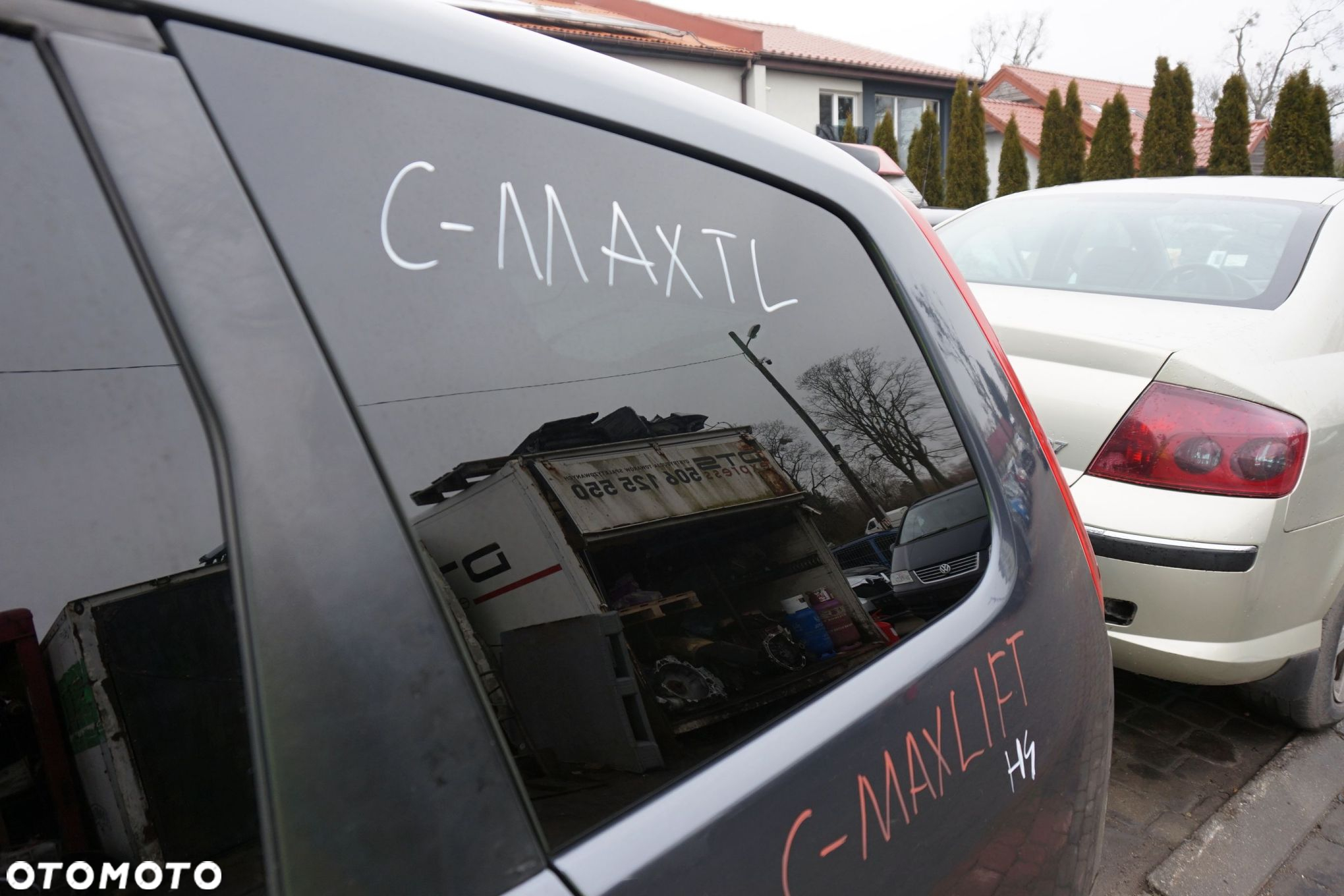 SZYBA KAROSERYJNA TYLNA LEWA BOCZNA C-MAX I MK1 LIFT 7M51-R297B01-CA FORD 2006-2010 - 2