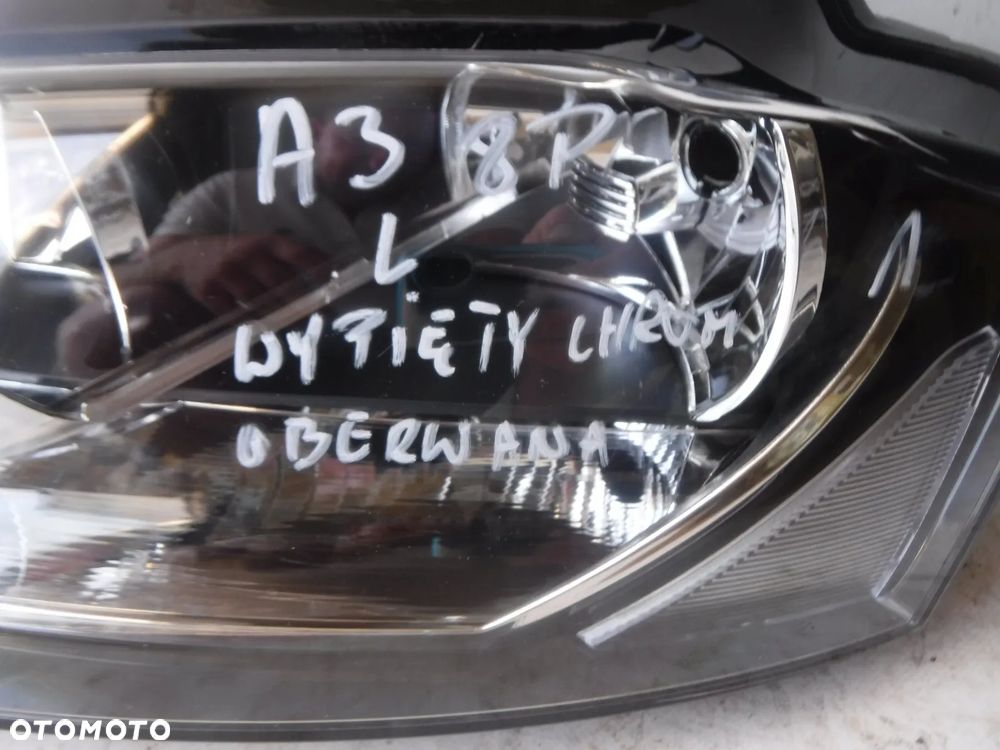 audi a3 8p lampa przód lewa przednia nowa z uszk - 7
