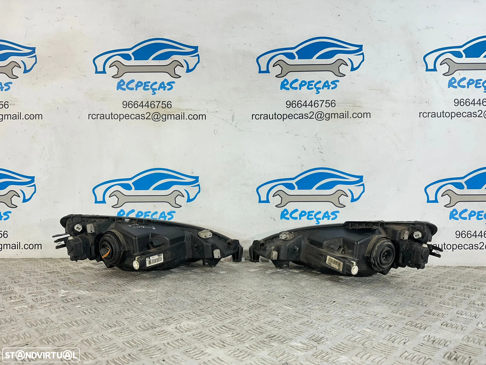 .Conjuntos Oticas Farois Frente Frontal Esquerda Direita Originais Peugeot 206 1999 - 2008 - 12