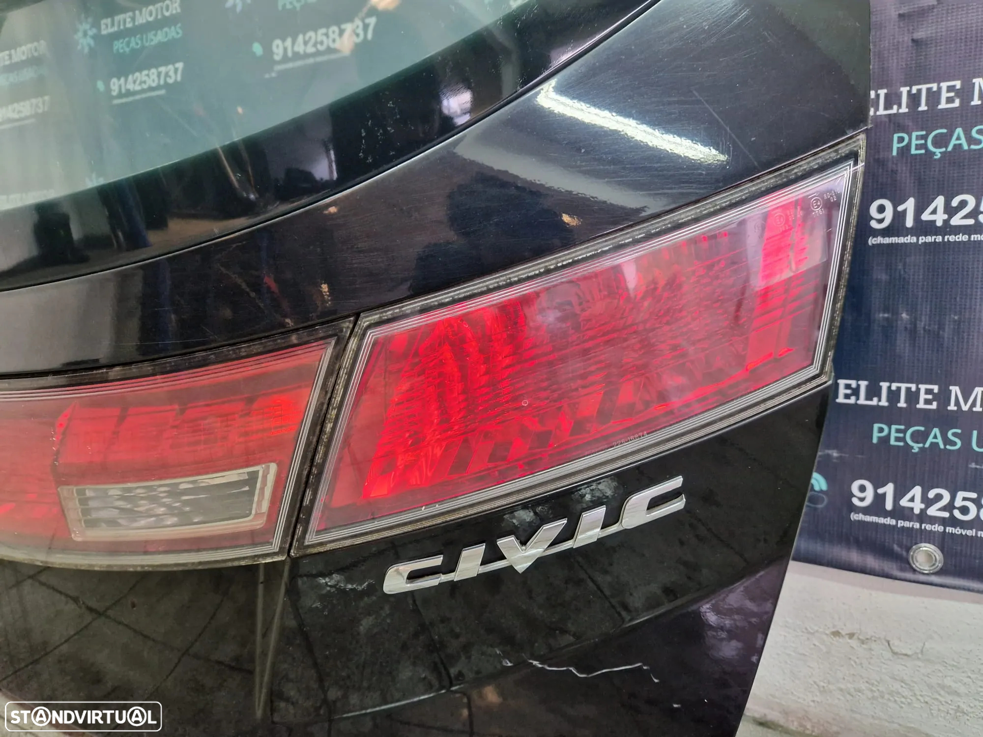 Tampa de mala usada HONDA CIVIC VIII 8 2.2 CTDI FN FK FAROLINS ENVIO GRATUITO - 6