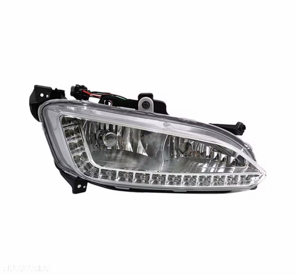 Lampa Lampi Lumina Lumini De Zi Proiector Far Ceata LED DRL Daytime Hyundai Santa Fe 3 2012-2016 - 2