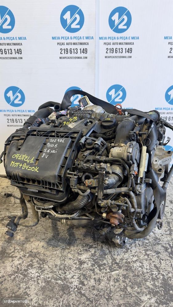 Motor 1.6 Hdi Peugeot 308 9H06 - 1