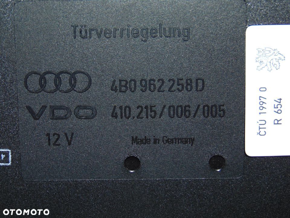 ORYGINAŁ moduł komfortu 4B0962258D Audi A6 C5 97-05r - 2