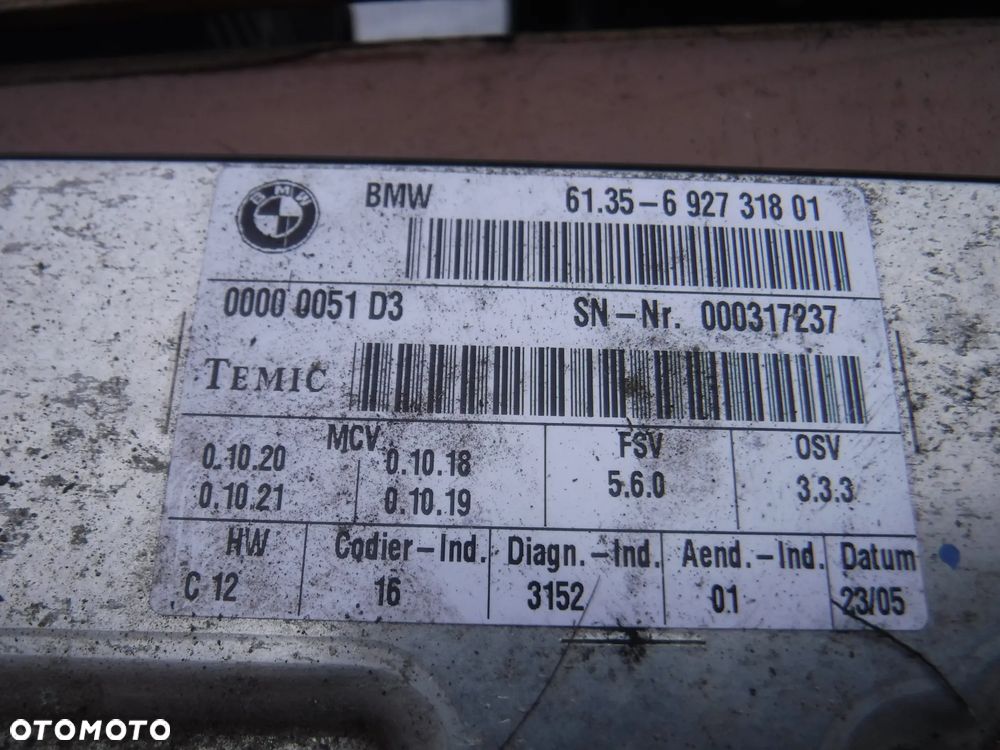 Bmw E60 E61 modul sterownik fotela 6927318 - 3