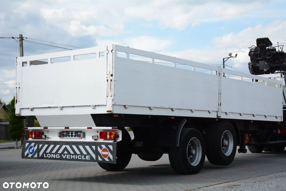 MAN TGA 410 + przyczepa / 2002r / HDS HIAB / Podnoszona oś BPW - 10