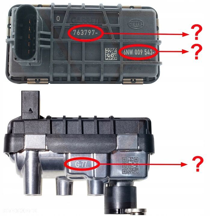Nastawnik sterownik G-90, 6NW009550, 767649 turbiny 827334 AUDI Q5, A6, A7 - 3.0 - 5