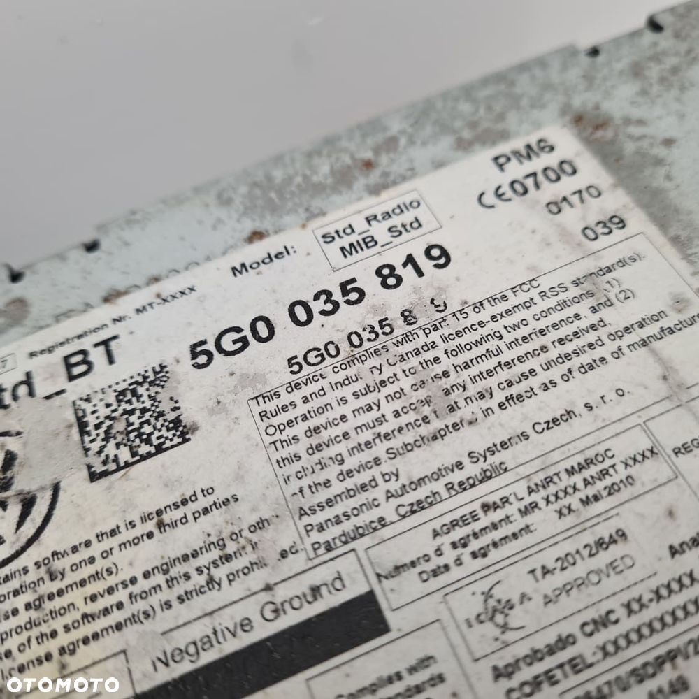 vw passat b8 golf vii czytnik stacja mmi multimedi - 3