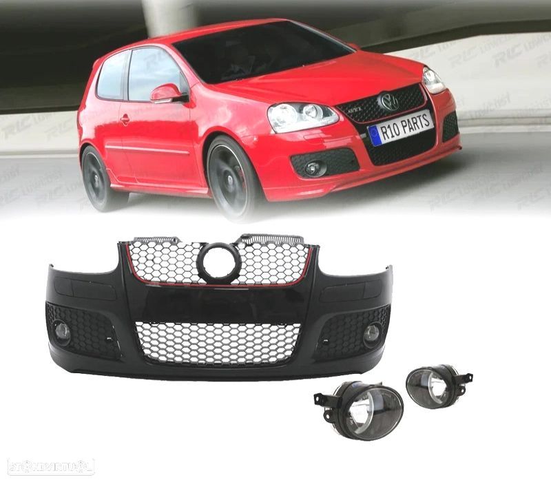 PÁRA-CHOQUES VOLKSWAGEN VW GOLF 5 LOOK GTI + FARÓIS DE NEVOEIRO - 1