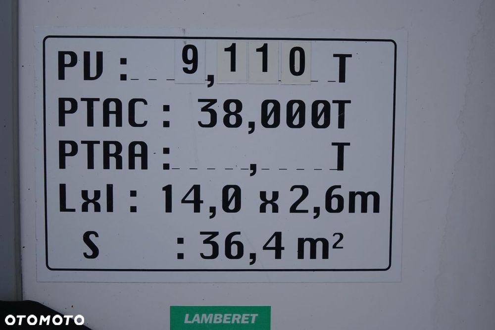 Lamberet CHŁODNIA / SR2 / CARRIER VECTOR 1950 Mt / MULTITEMPERATURA / SAF / DRUKARKA / KOSZ NA KOŁO ZAPASOWE - 35