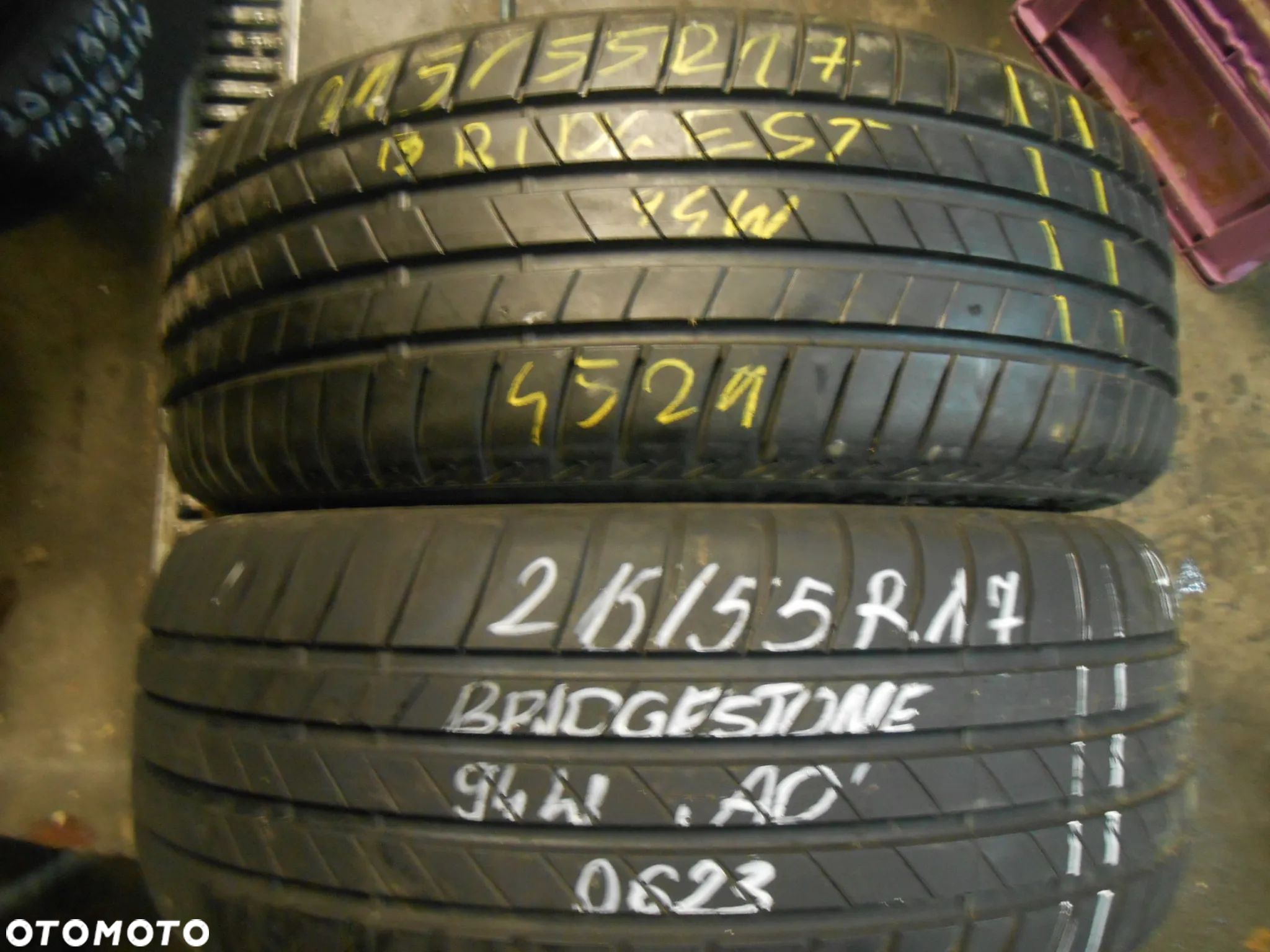 OPONY 215/55R17 BRIDGESTONE TURANZA T005 DOT 0623 / 4521 8MM - 1