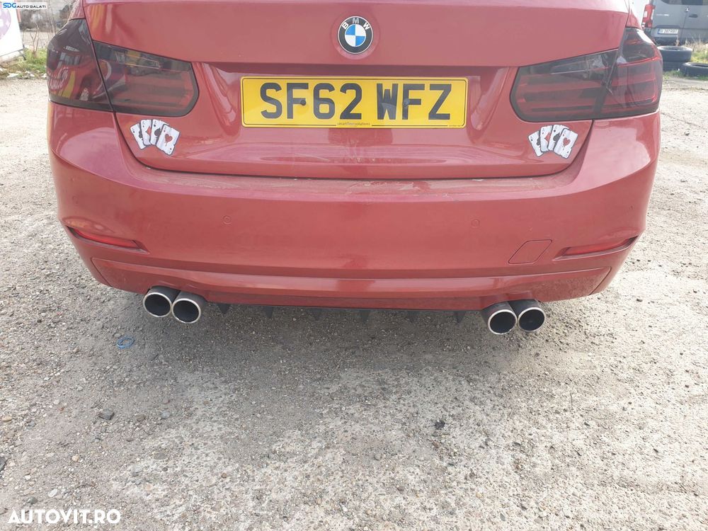 Bara Spoiler Spate cu Locas Senzori Parcare BMW Seria 3 F30 Sedan Berlina NFL Non Facelift 2011 - 2014 Culoare A75 Melbourne Red Metallic [K1132] - 1