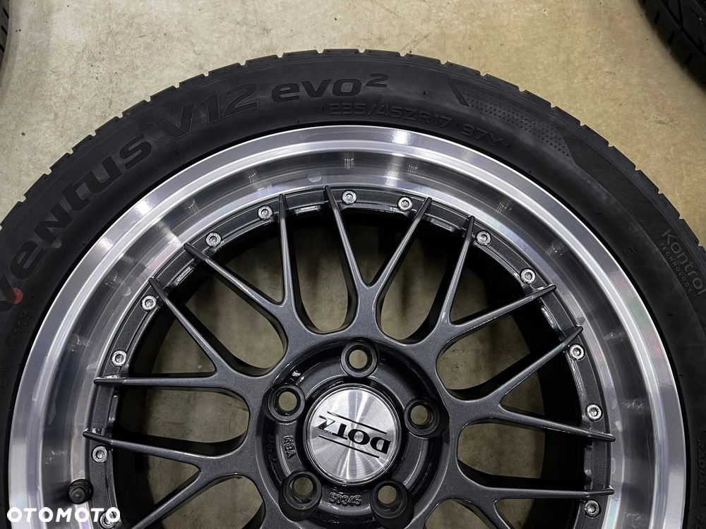 Felgi aluminiowe VW Volkswagen Audi Seat Skoda r17 cali 7,5jx17 ET48 5x112 DOTZ REVVO DARK polerowan - 11