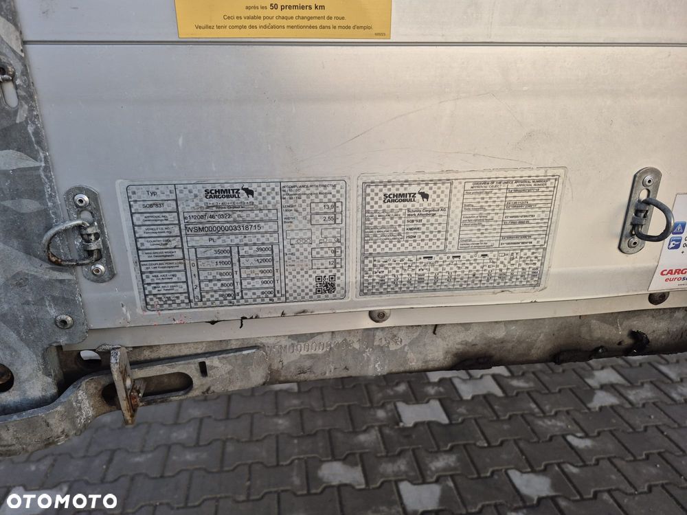 Schmitz Cargobull FIRANKA / VARIOS / MULTI LOCK / XL / 4 POZIOMY JAZDY - 13