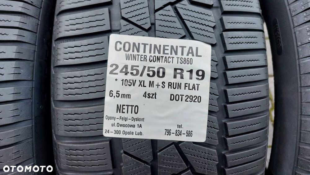 Opony Continental 245 50 R19 RUN FLAT - 2