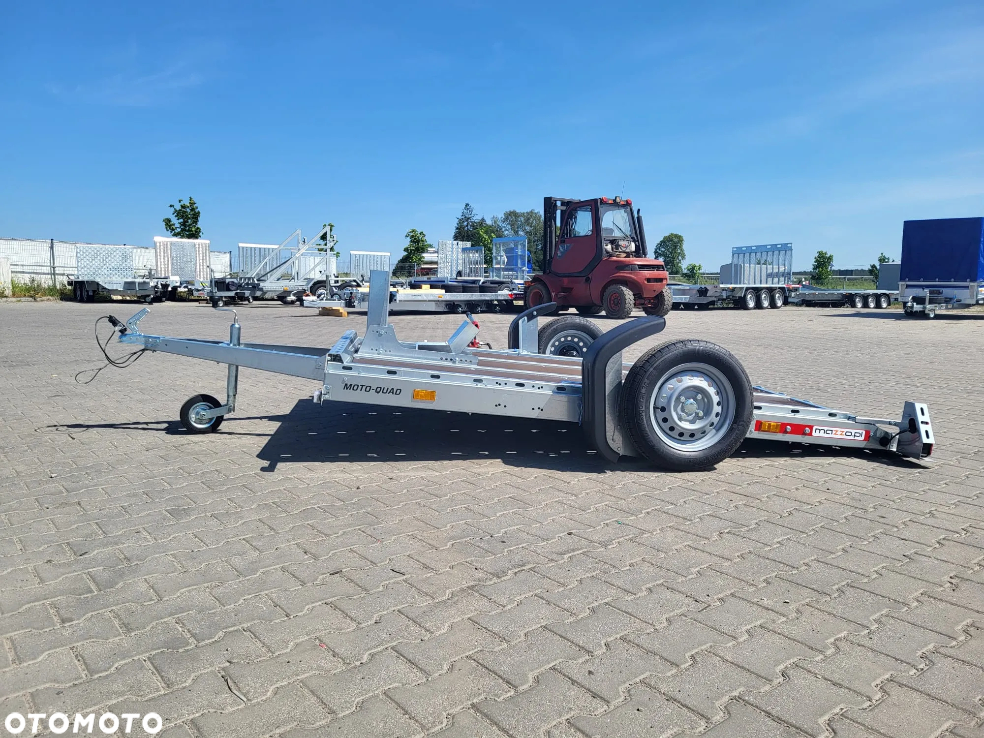 TEMARED DOSTAWA! Przyczepa MOTO-QUAD 2616 wym. 264 x 161cm Solidna przyczepa do przewozu motocykli, UCHYŁ hydrauliczny, DMC 750kg - 14