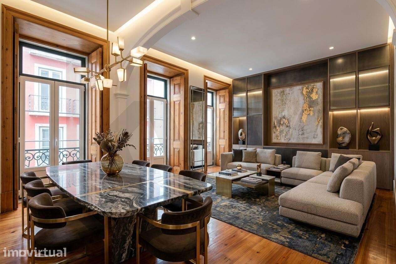 Apartamento T3+2 com terraço de 67m2 junto à Praça da Alegria - Grande imagem: 3/40
